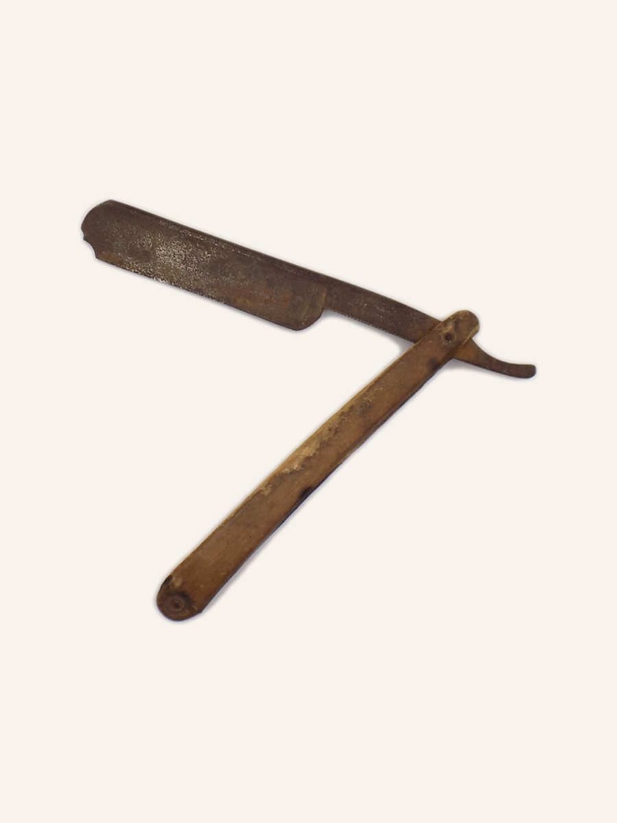 Antique folding razor