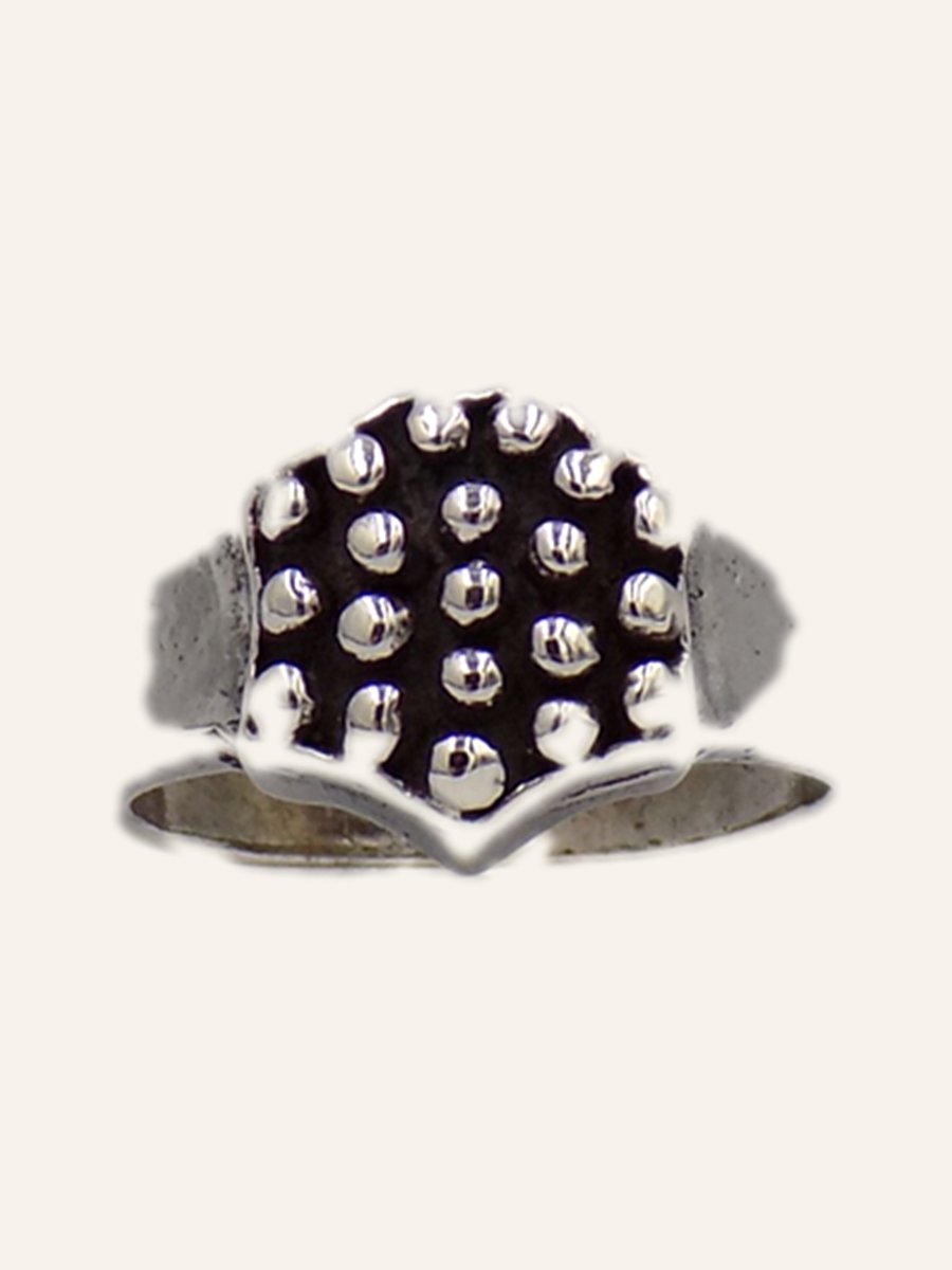 Band ring with silver studs