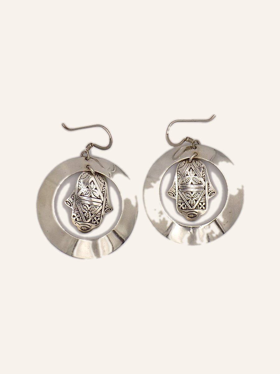 Engraved hoop earrings