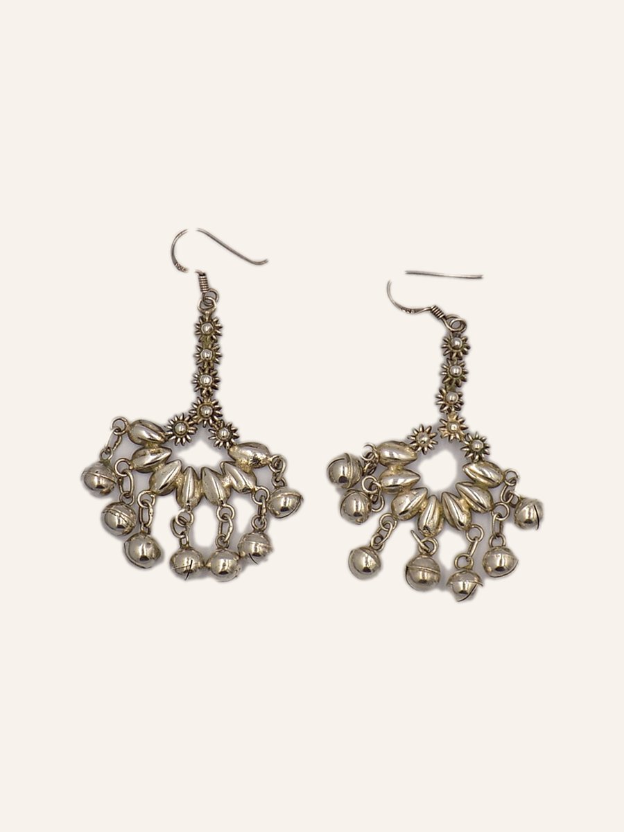 Earrings with marcasites and drops