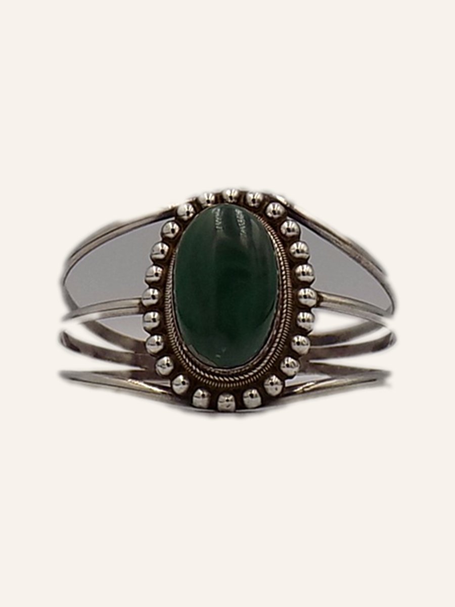 Jonc ouvert à malachite