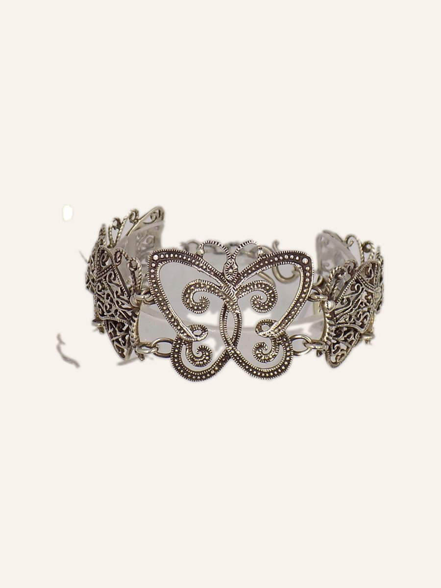 Filigree butterfly cuff