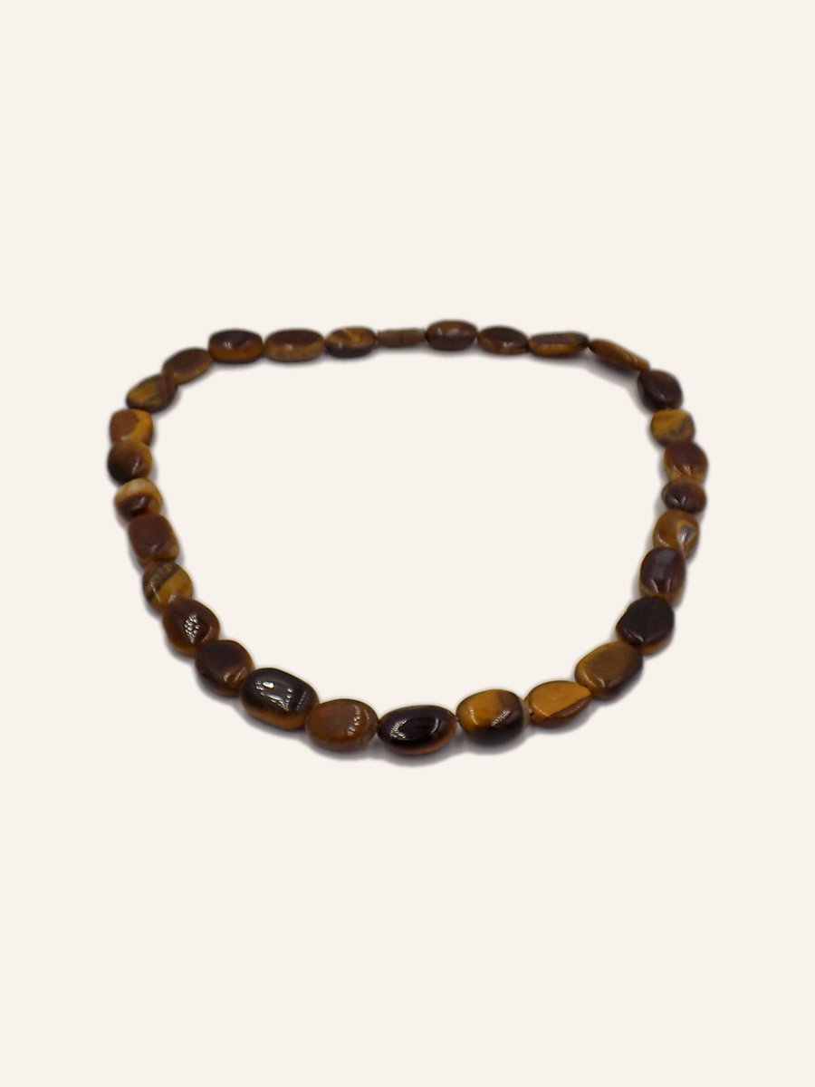 Collier de perles d'œil de tigre