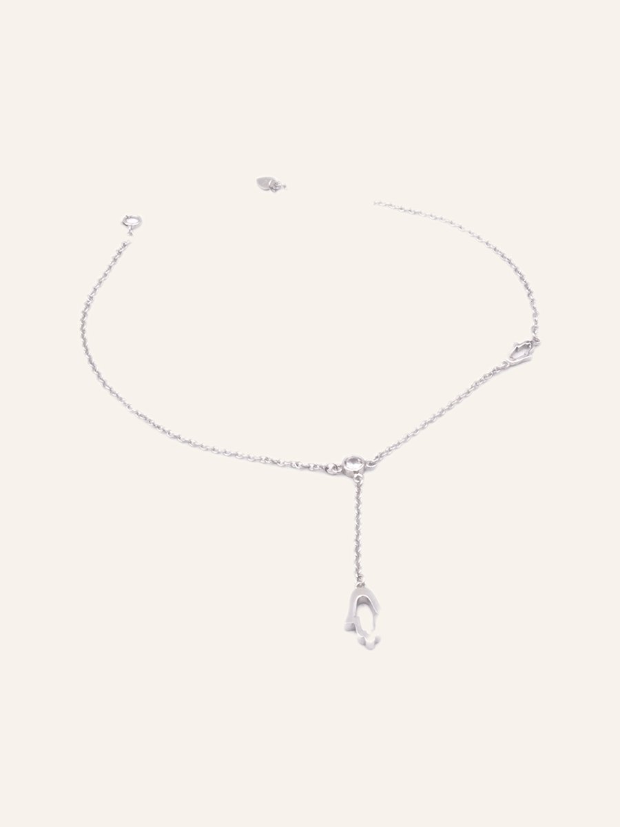 Fine anklet with pendant