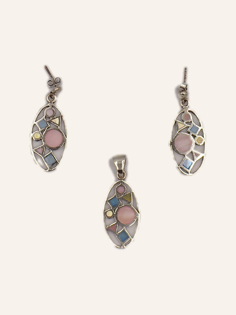Set in mother-of-pearl marquetry