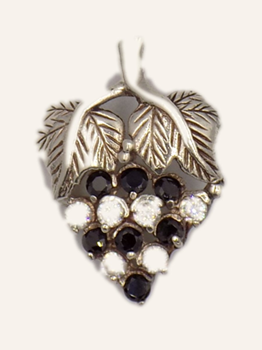Grape cluster pendant with cubic zirconia