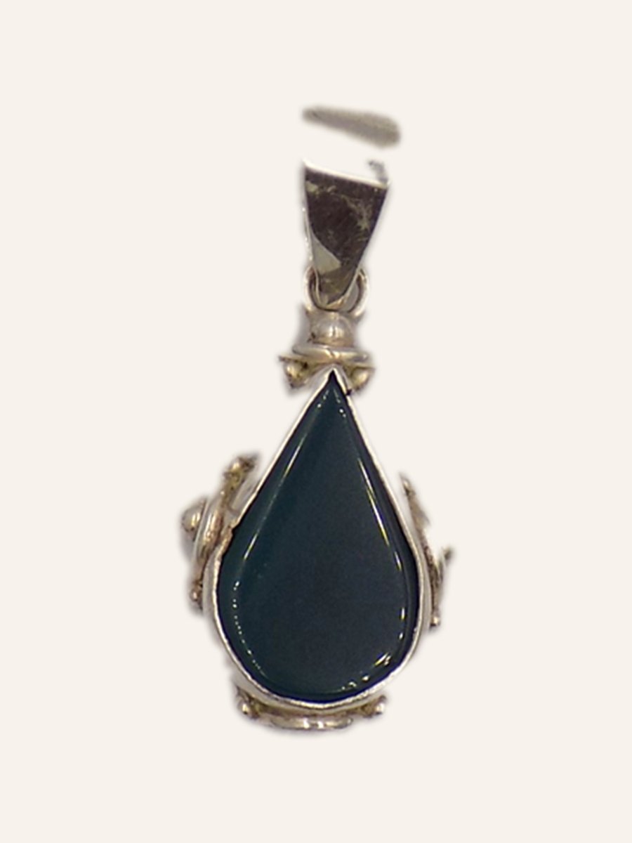 Malachite teardrop pendant