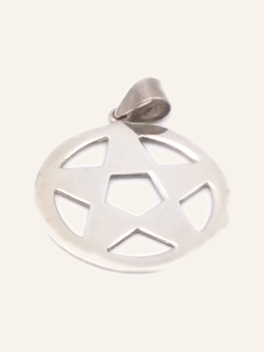 Star in a circle pendant