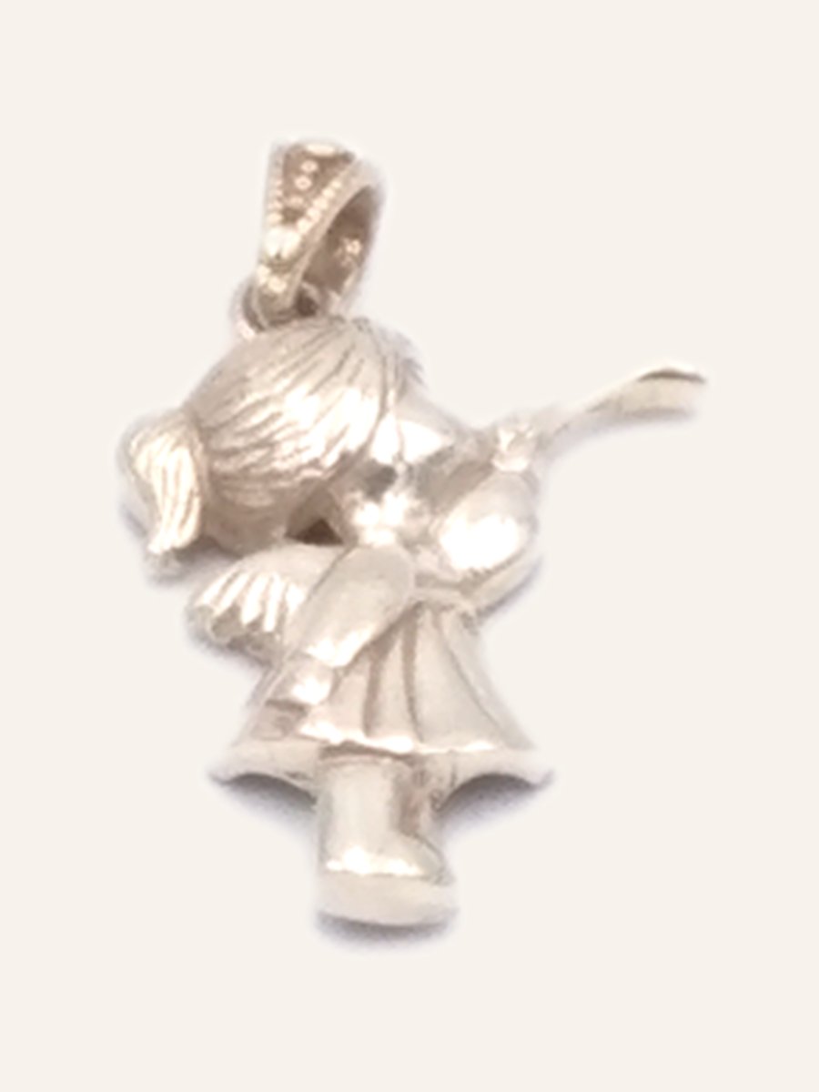 Chased doll pendant