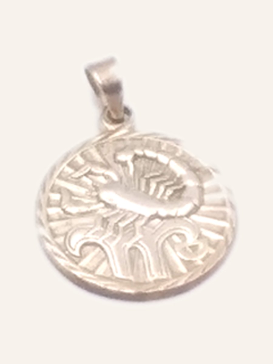 Scorpio zodiac medallion