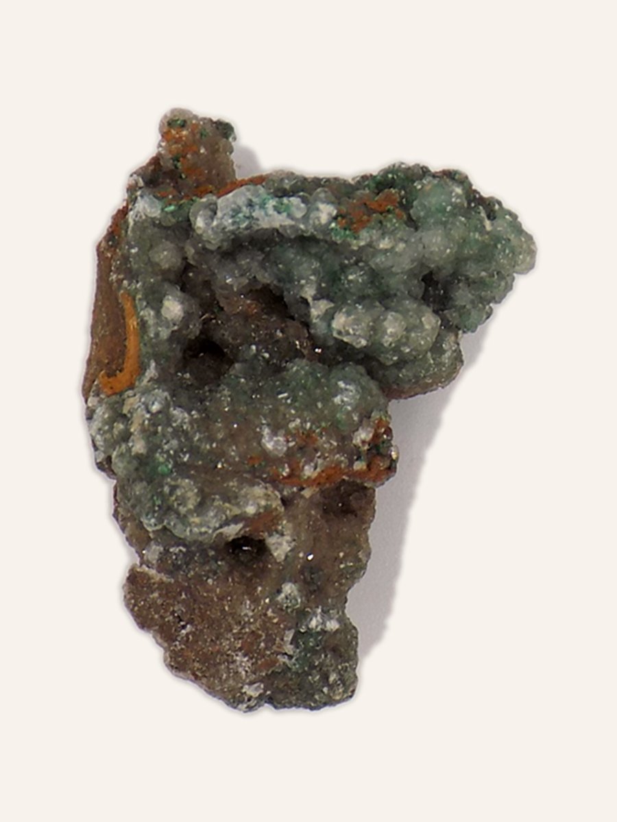 Malachite crust on matrix