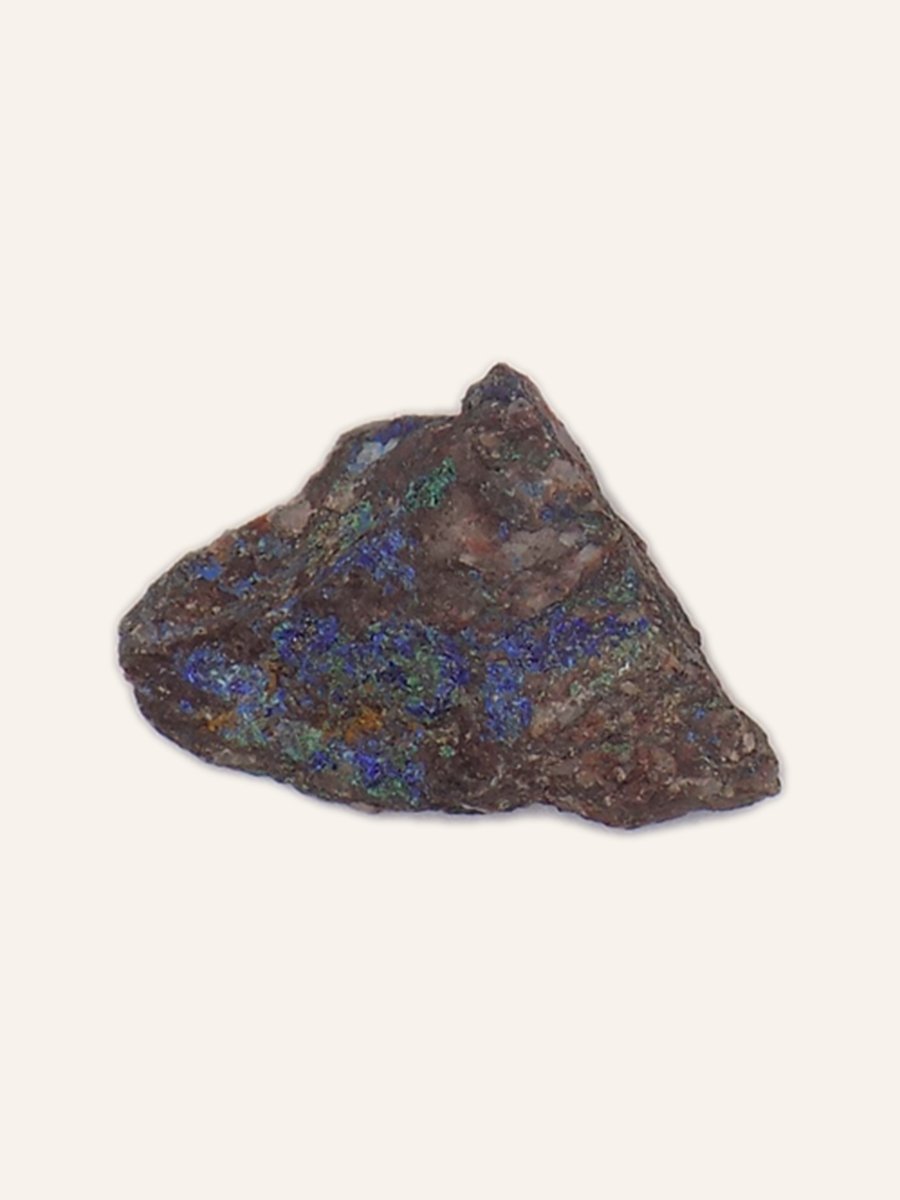 Azurite on dark matrix