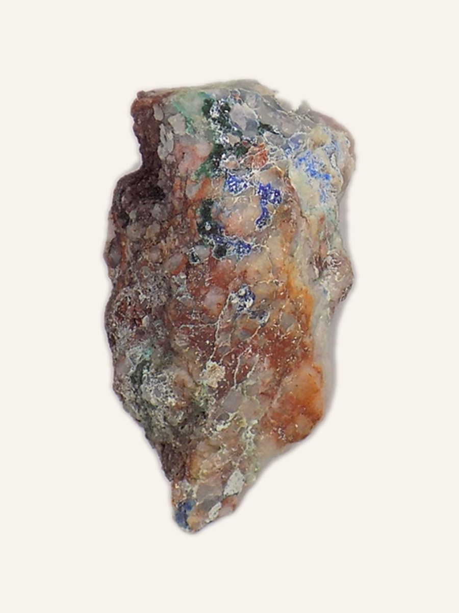 Secondary copper on quartz