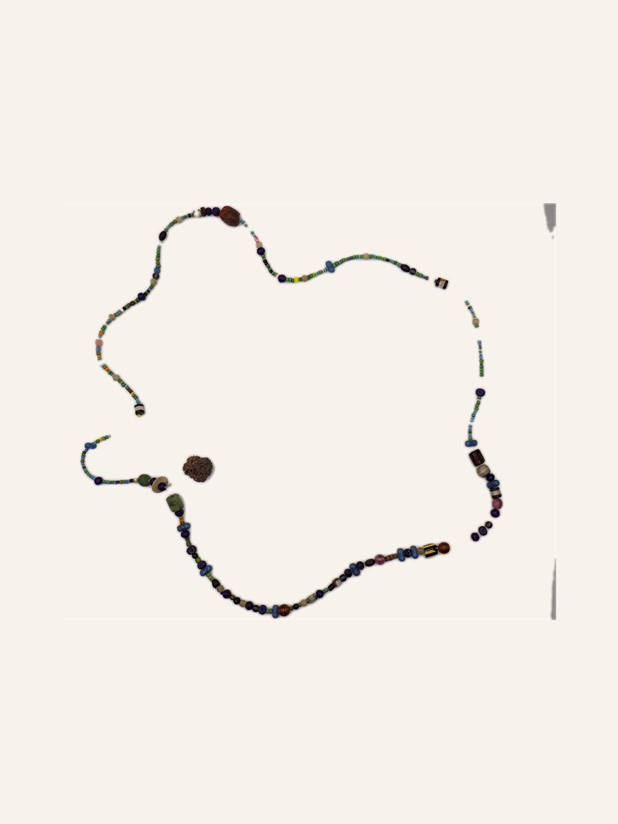 Necklace of fine beads and stones